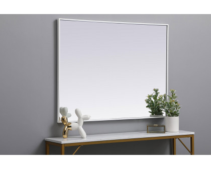 Elegant Wall Mirror - White, L 40" (MR43040WH)