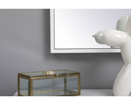 Elegant Wall Mirror - White, L 40" (MR43040WH)