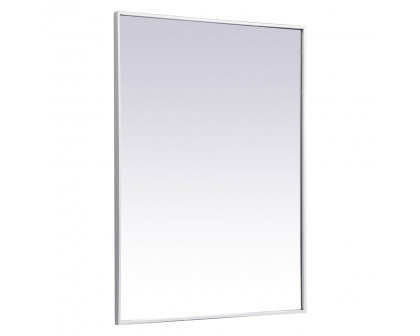 Elegant Wall Mirror - White, L 40" (MR43040WH)