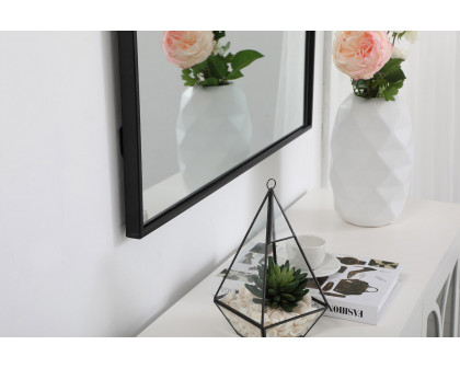 Elegant Wall Mirror - Black, L 48" (MR43048BK)