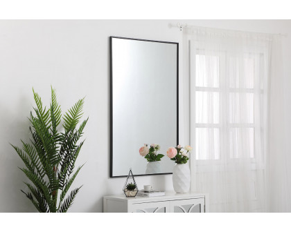 Elegant Wall Mirror - Black, L 48" (MR43048BK)