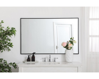 Elegant Wall Mirror - Black, L 48" (MR43048BK)