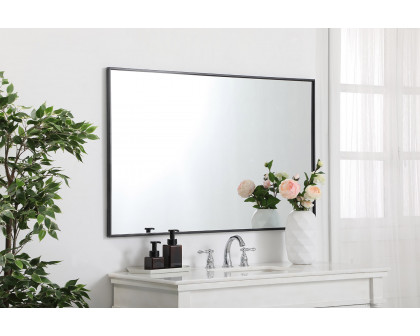 Elegant Wall Mirror - Black, L 48" (MR43048BK)