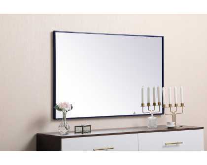 Elegant Wall Mirror - Blue, L 48" (MR43048BL)