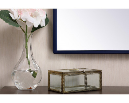 Elegant Wall Mirror - Blue, L 48" (MR43048BL)