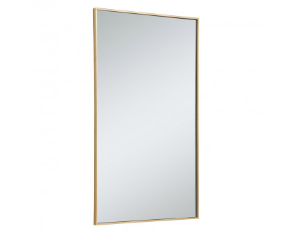 Elegant Wall Mirror - Brass, L 48" (MR43048BR)