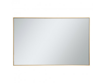 Elegant Wall Mirror - Brass, L 48" (MR43048BR)