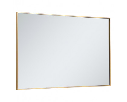 Elegant Wall Mirror - Brass, L 48" (MR43048BR)