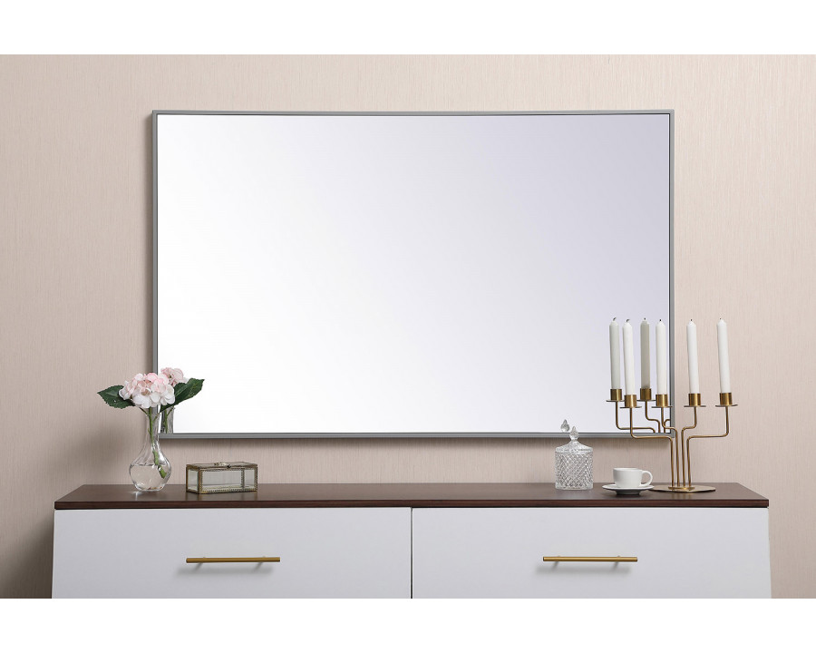 Elegant Wall Mirror - Gray, L 48" (MR43048GR)