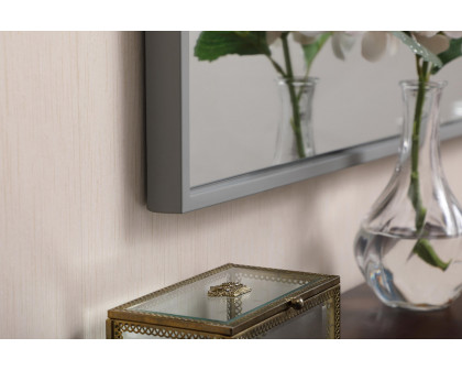 Elegant Wall Mirror - Gray, L 48" (MR43048GR)