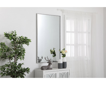 Elegant Wall Mirror - Silver, L 48" (MR43048S)