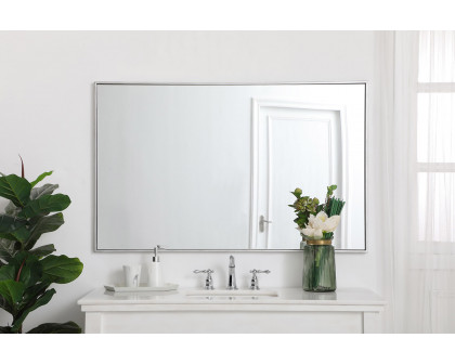 Elegant Wall Mirror - Silver, L 48" (MR43048S)