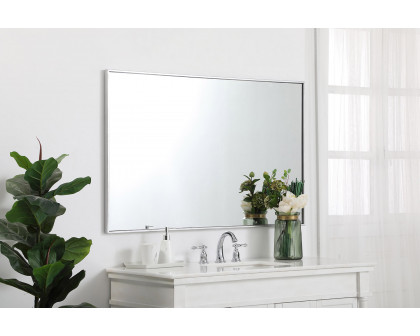 Elegant Wall Mirror - Silver, L 48" (MR43048S)