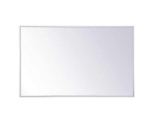 Elegant Wall Mirror - White, L 48" (MR43048WH)