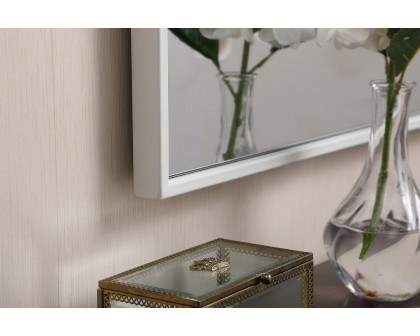 Elegant Wall Mirror - White, L 48" (MR43048WH)