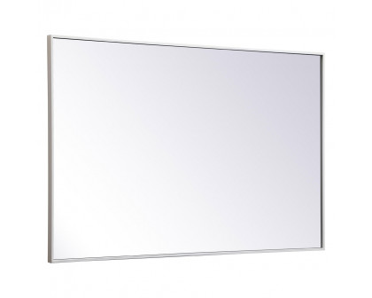 Elegant Wall Mirror - White, L 48" (MR43048WH)