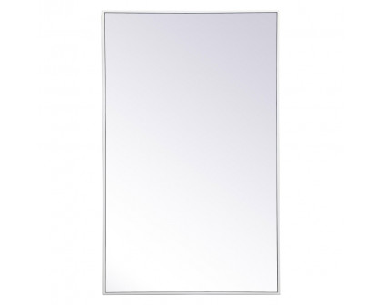 Elegant Wall Mirror - White, L 48" (MR43048WH)