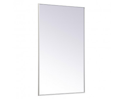 Elegant Wall Mirror - White, L 48" (MR43048WH)