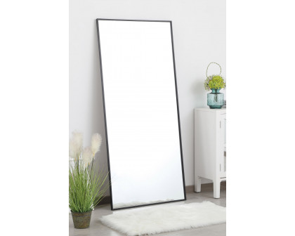 Elegant 30" Metal Frame Rectangle Mirror - Black (MR43060BK)