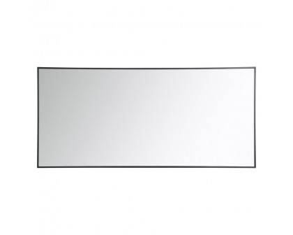 Elegant 30" Metal Frame Rectangle Mirror - Black (MR43060BK)