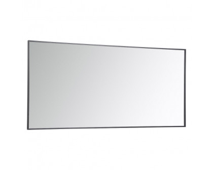 Elegant 30" Metal Frame Rectangle Mirror - Black (MR43060BK)