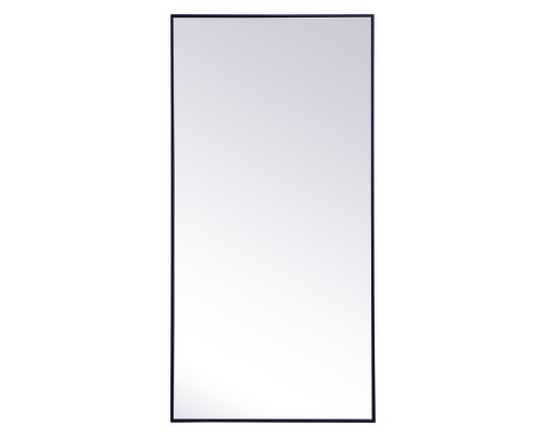 Elegant 30" Metal Frame Rectangle Mirror - Blue (MR43060BL)