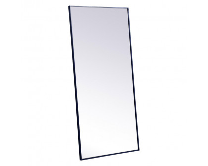 Elegant 30" Metal Frame Rectangle Mirror - Blue (MR43060BL)