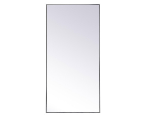 Elegant 30" Metal Frame Rectangle Mirror - Gray (MR43060GR)