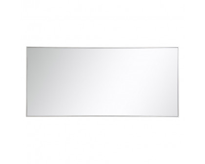 Elegant 30" Metal Frame Rectangle Mirror - Silver (MR43060S)