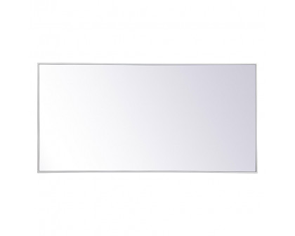 Elegant 30" Metal Frame Rectangle Mirror - White (MR43060WH)