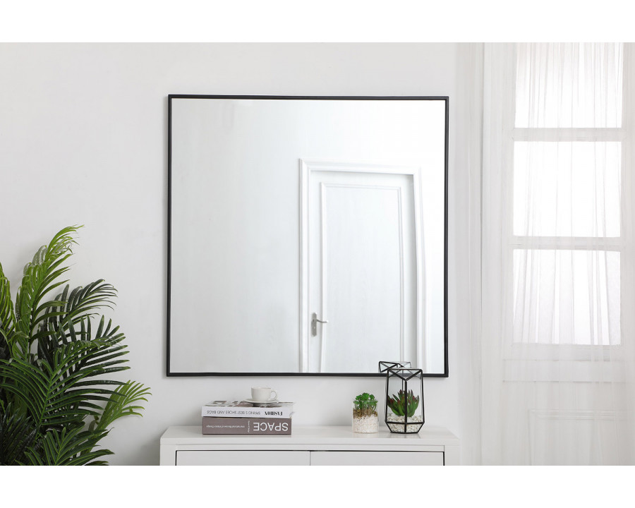 Elegant Wall Mirror - Black, L 36" (MR43636BK)