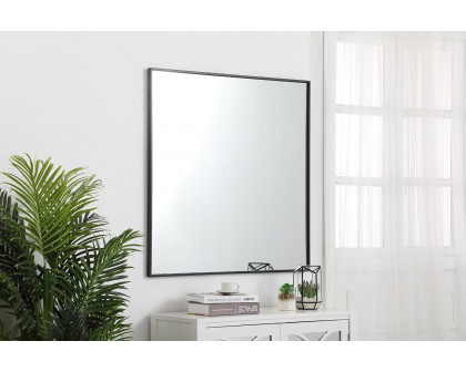 Elegant Wall Mirror - Black, L 36" (MR43636BK)