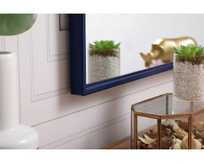 Elegant Wall Mirror - Blue, L 36" (MR43636BL)