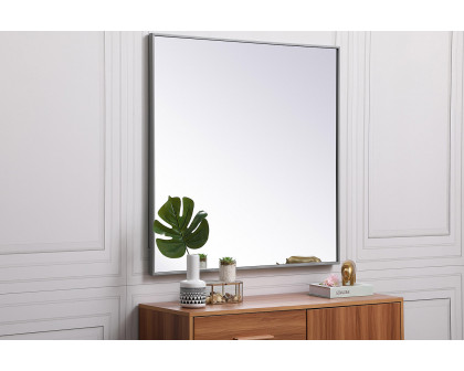 Elegant Wall Mirror - Gray, L 36" (MR43636GR)