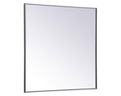 Elegant Wall Mirror - Gray, L 36" (MR43636GR)