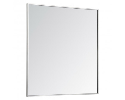 Elegant Wall Mirror - Silver, L 36" (MR43636S)