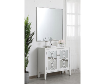 Elegant Wall Mirror - Silver, L 36" (MR43636S)