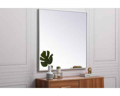 Elegant Wall Mirror - White, L 36" (MR43636WH)