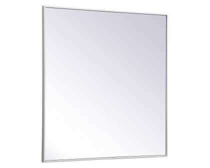 Elegant Wall Mirror - White, L 36" (MR43636WH)