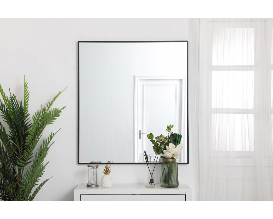 Elegant Wall Mirror - Black, L 40" (MR43640BK)