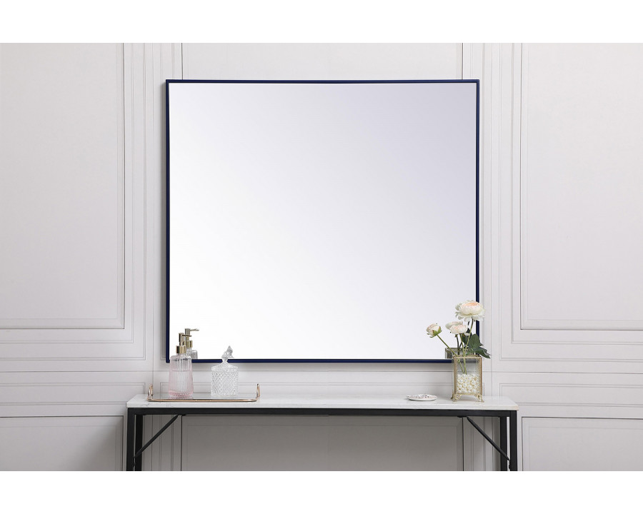 Elegant Wall Mirror - Blue, L 40" (MR43640BL)