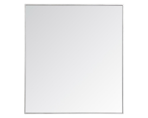 Elegant Wall Mirror - Silver, L 40" (MR43640S)