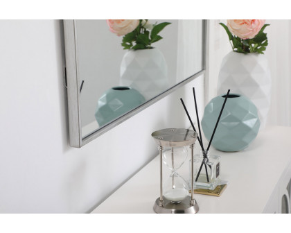 Elegant Wall Mirror - Silver, L 40" (MR43640S)