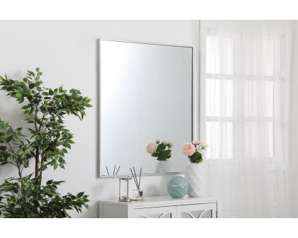 Elegant Wall Mirror - Silver, L 40" (MR43640S)