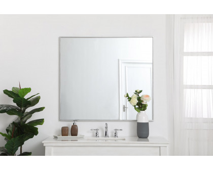 Elegant Wall Mirror - Silver, L 40" (MR43640S)