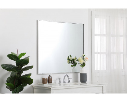 Elegant Wall Mirror - Silver, L 40" (MR43640S)