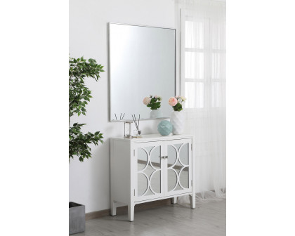 Elegant Wall Mirror - Silver, L 40" (MR43640S)