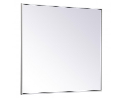 Elegant Wall Mirror - White, L 40" (MR43640WH)