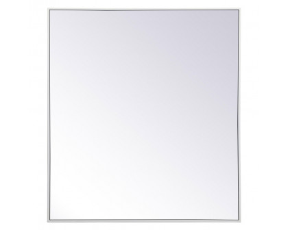 Elegant Wall Mirror - White, L 40" (MR43640WH)