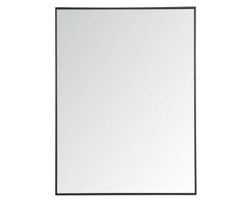 Elegant Wall Mirror - Black, L 48" (MR43648BK)